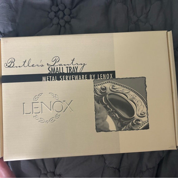 Lenox Butlers pantry small tray, NWT, metal serve ware by Lenox - Picture 2 of 3